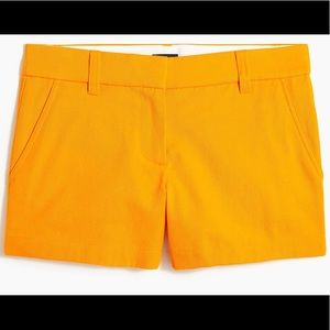 J.Crew Factory size 4 chino shorts, marigold in color